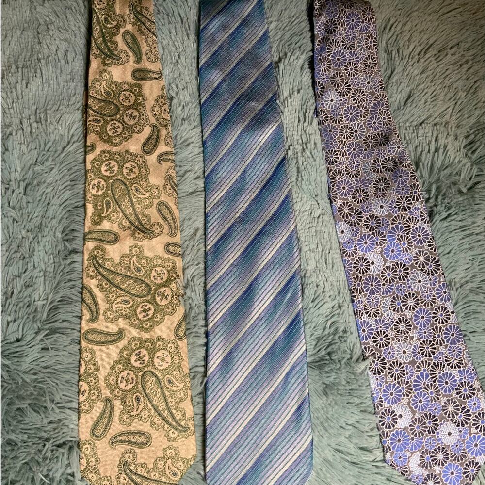 J. Crew Tie Bundle - Paisley, Striped & Floral - Great Condition!